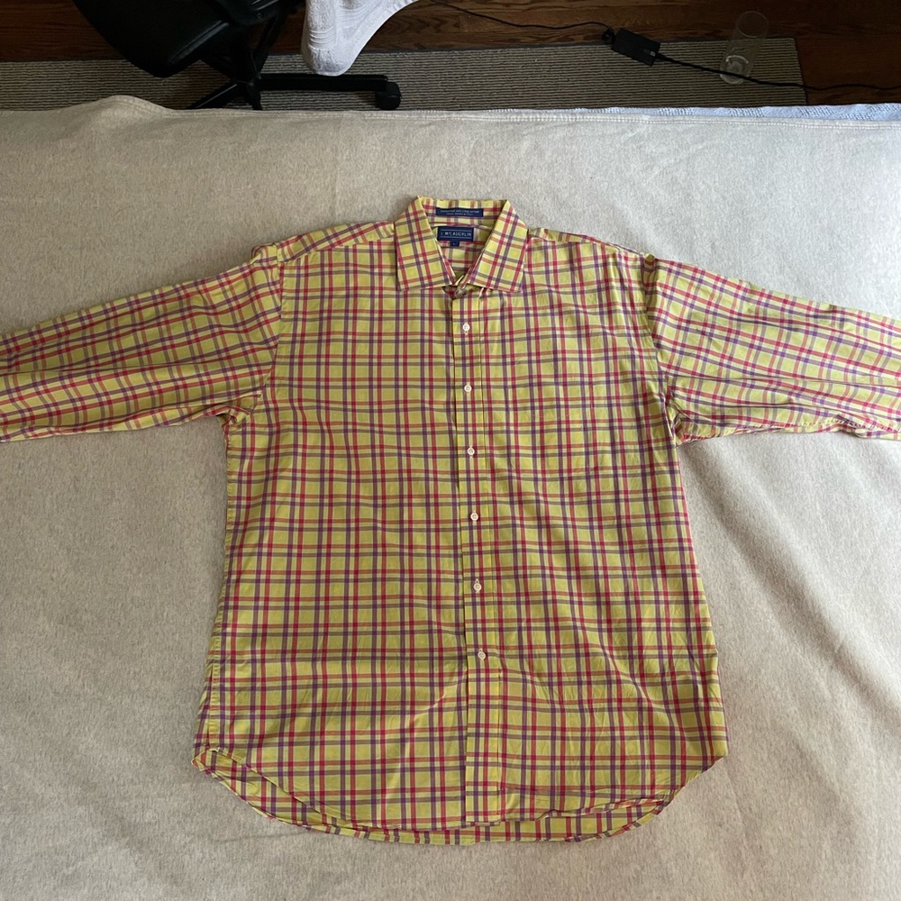 J. McLaughlin button down shirt. Multicolored.